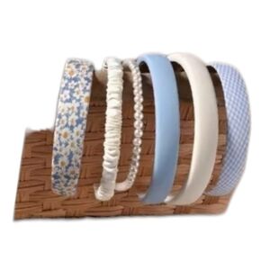 6pc Blue Headband Set NEW